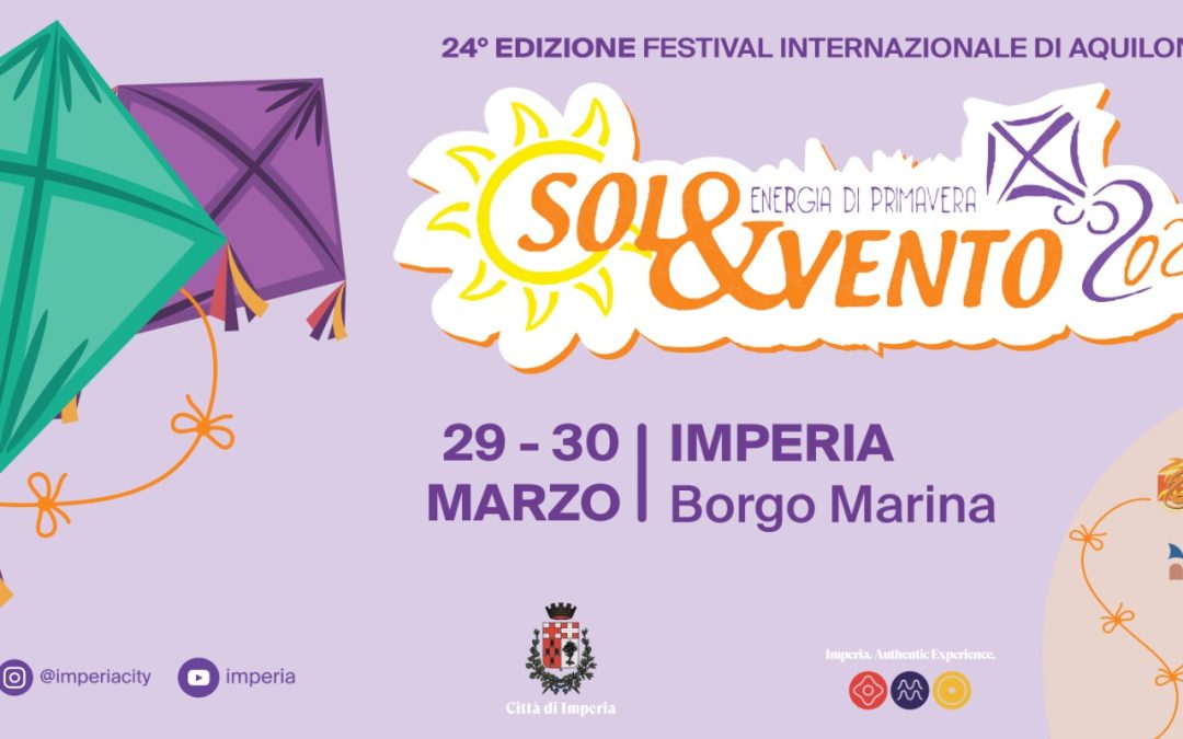 Imperia si prepara ad accogliere la XXIV edizione di “Sol&Vento – Energia di Primavera”