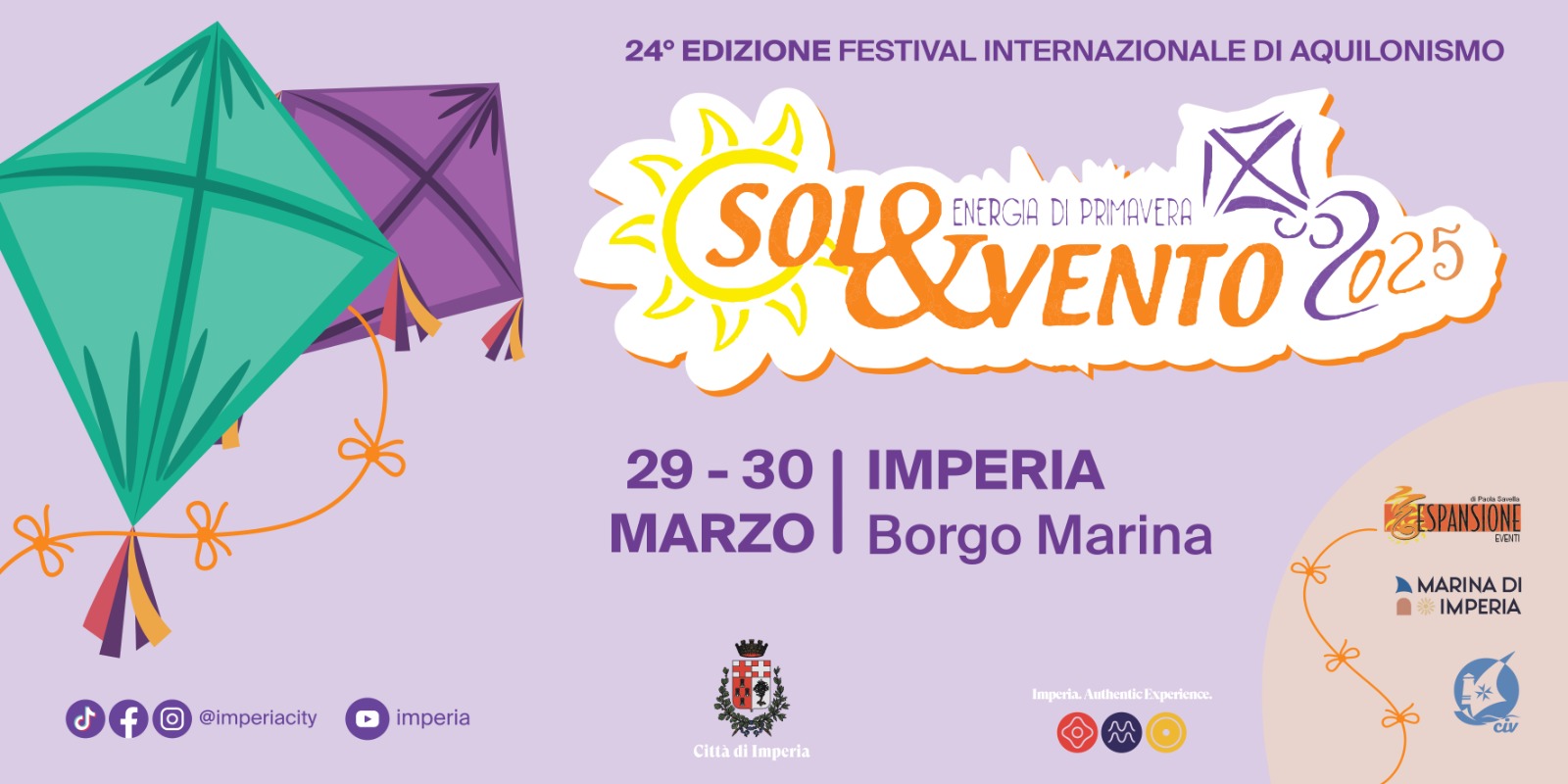 Imperia si prepara ad accogliere la XXIV edizione di “Sol&Vento – Energia di Primavera” Il Comune di Imperia, in collaborazione con Espansione Eventi, è pronto a dare il via alla XXIV edizione della manifestazione “Sol&Vento – Energia di Primavera” il 29 e 30 marzo…