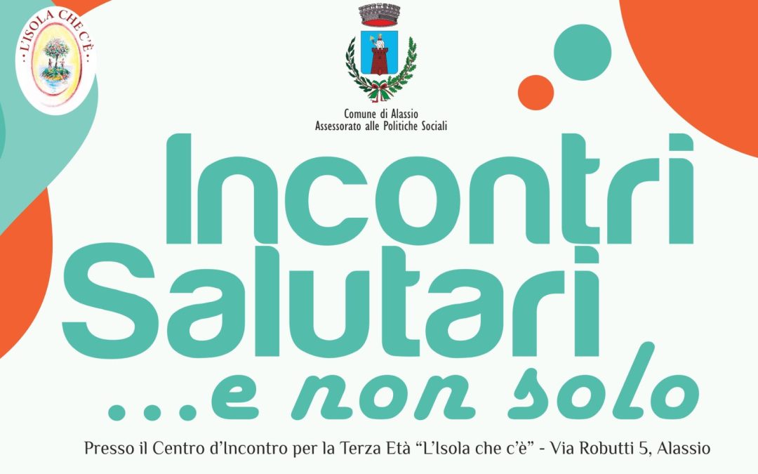 Al via lunedì 17 marzo ad Alassio il ciclo di “Incontri Salutari” 2025