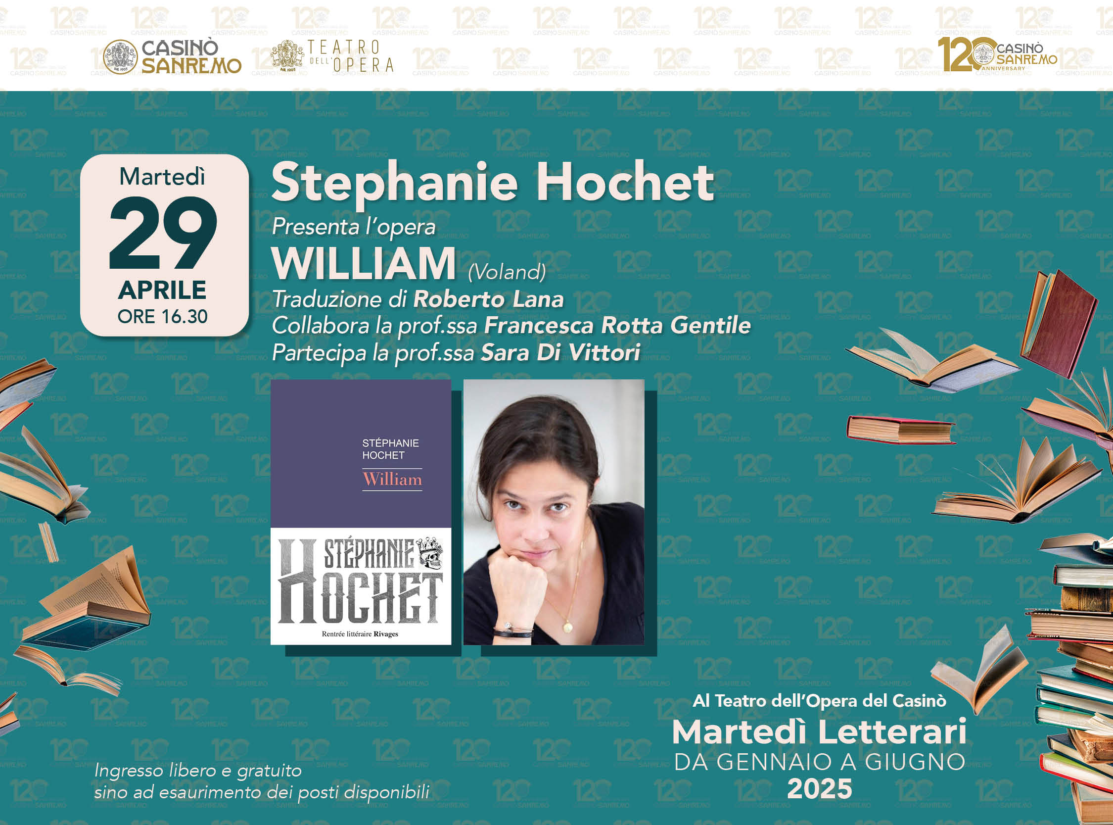 Stephanie Hochet illumina gli “anni perduti” di Shakespeare ai Martedì Letterari Sanremo – Martedì 29 aprile alle ore 16.30, il prestigioso Casinò di Sanremo ospiterà un nuovo appuntamento con i Martedì Letterari, la rassegna curata con passione da Marzia Taruffi. Protagonista…