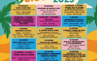 Taggia Accende l’Estate: Giugno Esplosivo con Oltre Venti Eventi tra Musica, Cultura e Sport