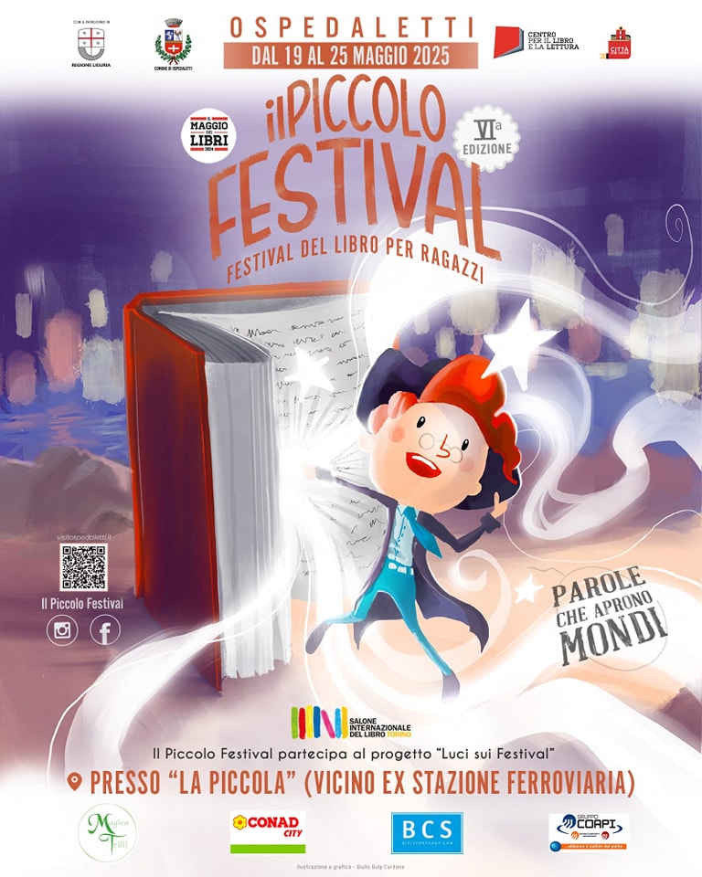 Ospedaletti si prepara alla sesta edizione del “Piccolo Festival” con un’anteprima al Salone del Libro di Torino Ospedaletti (IM) – Dal 19 al 25 maggio, il centro culturale La Piccola di Ospedaletti, situato in via Cavalieri di Malta, ospiterà la sesta edizione del “Piccolo Festival – Festival…