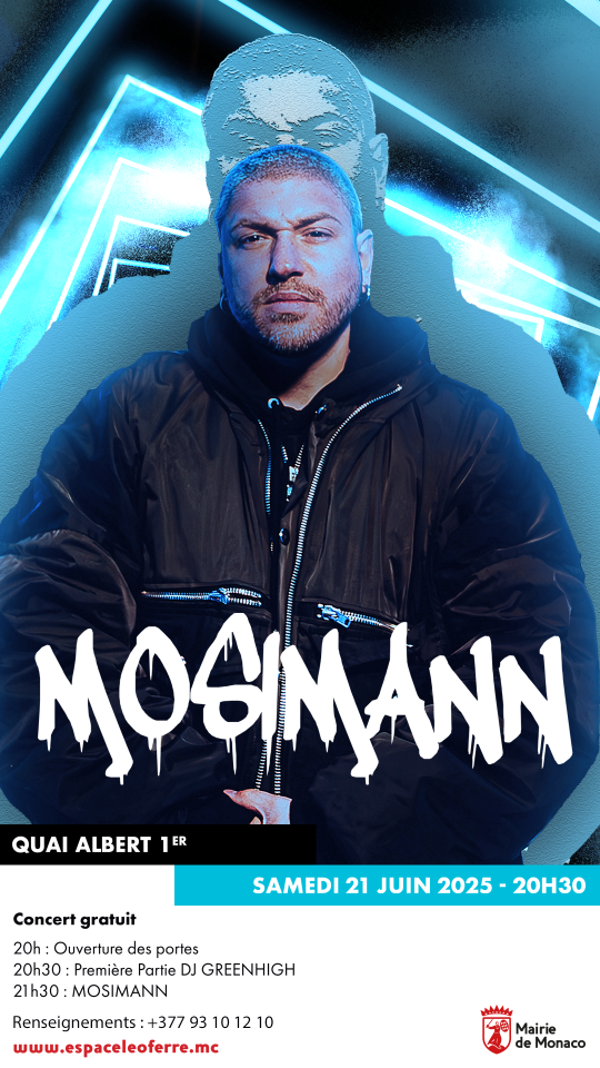 MOSIMANN in concerto gratuito per la Festa della Musica Il Comune di Monaco è lieto di annunciare l’eccezionale arrivo di MOSIMANN per celebrare la Festa della Musica sabato 21 giugno 2025 alle 21:30. L’apertura del concerto inizierà alle 20:30…